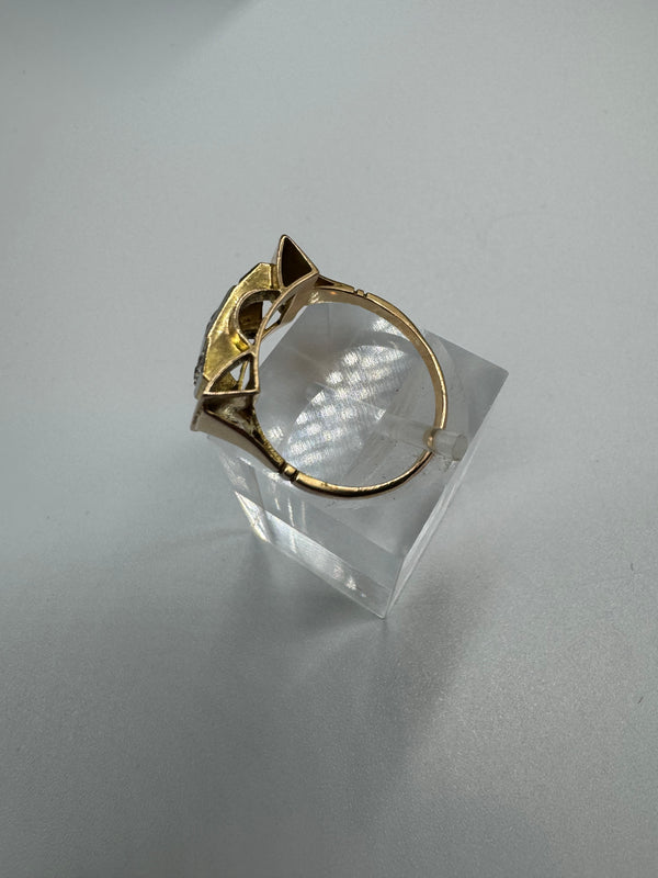 Bague Tank Or Jaune 18K  3.60 Grs - Taille 54