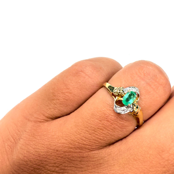 Bague Or Jaune et Blanc  18K 130 Grs - Taille 55
