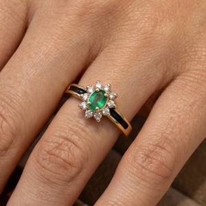 Bagues Marguerite Or Jaune 18K - 3.03 G