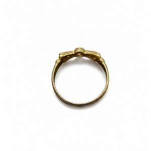 Bague Or Jaune avec Oxyde de Zirconium