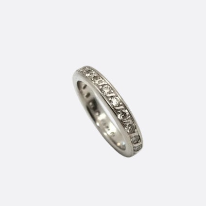 Bague Alliance en Or Blanc 18k - 3.30 G