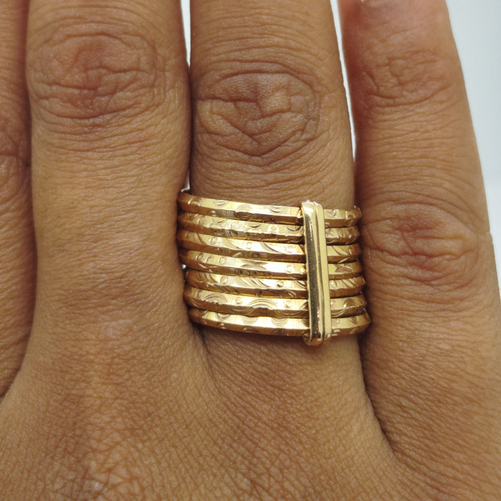 Bague en Or Jaune 18K - 6.30 Grs - Taille 59