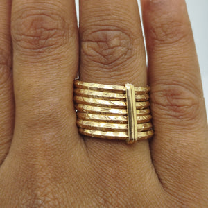 Bague en Or Jaune 18K - 6.30 Grs - Taille 59