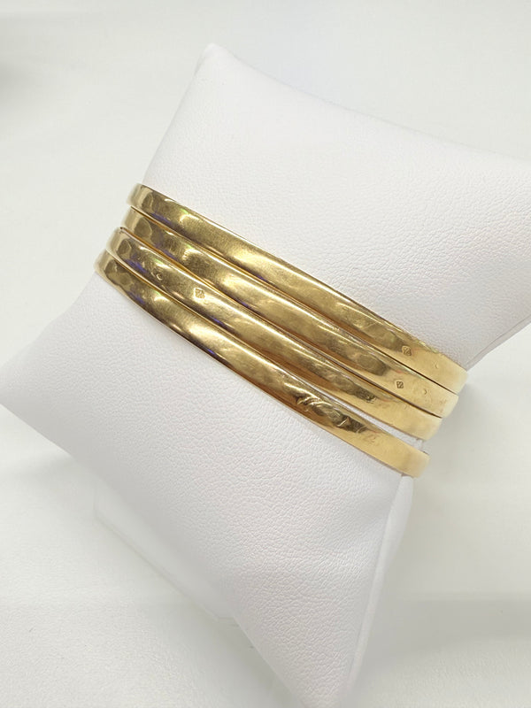 Bracelet Jonc Or Jaune 18k Tête d'Aigle