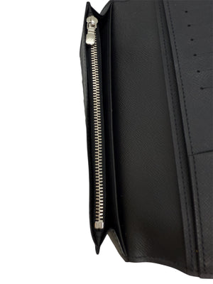 Portefeuille Louis Vuitton Brazza Gris/Noir en Très Bon Etat