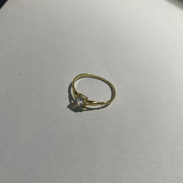 Solitaire en Or Jaune 18K Taille-52