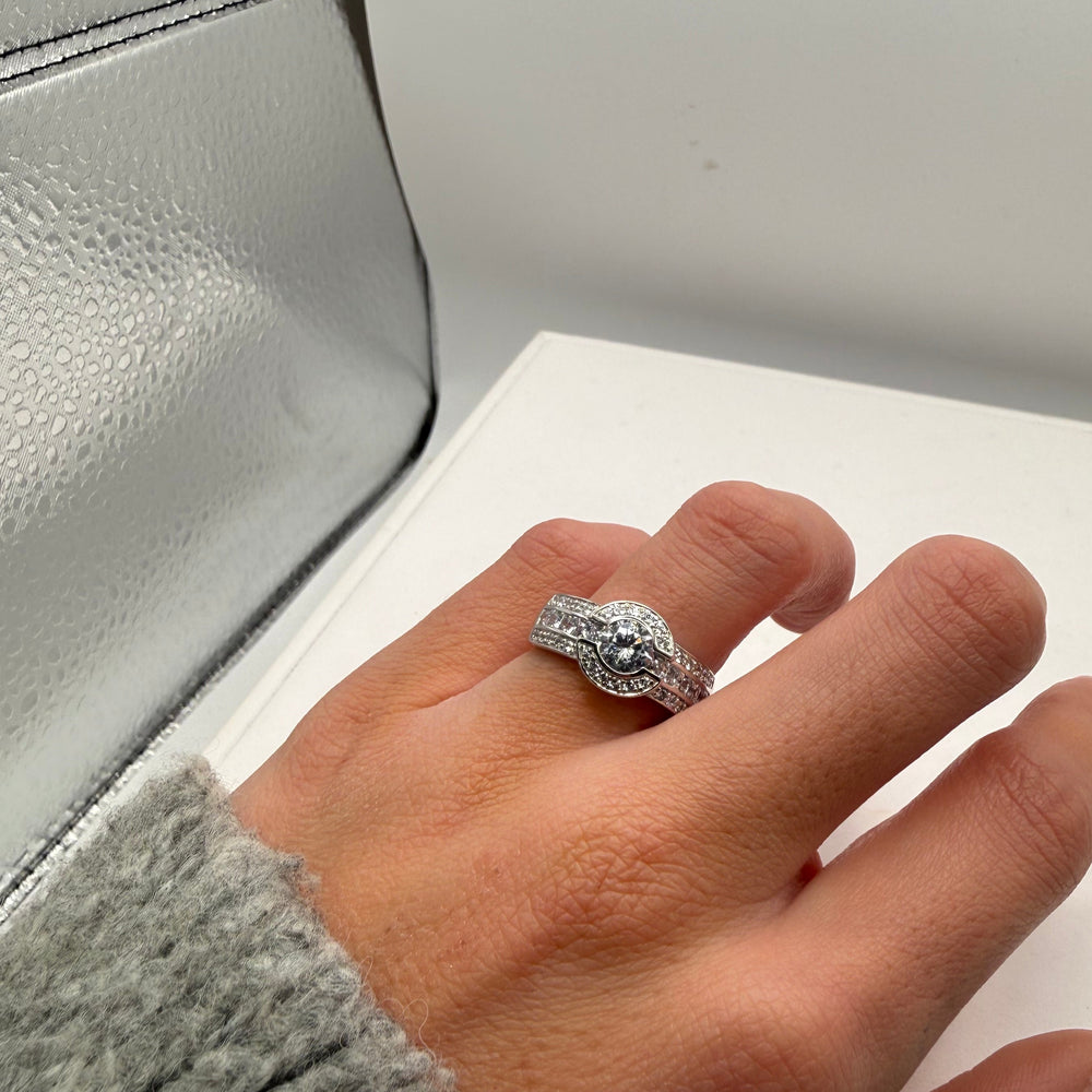 Bague en or blanc 18K Taille-56