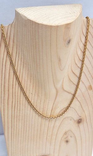 Collier Princesse en Or Jaune 18K Maille Palmier