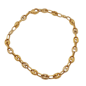 Bracelet Maillon Grain de Café en Or 18 K - 7.67 G