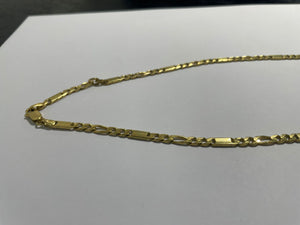 Collier en or jaune figaro 18K 22.8 Grs