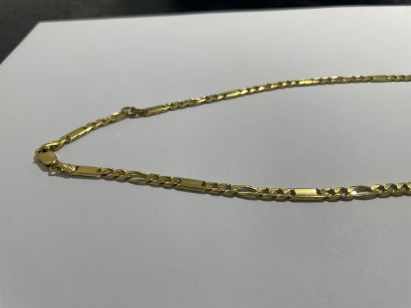 Collier en or jaune figaro 18K 22.8 Grs