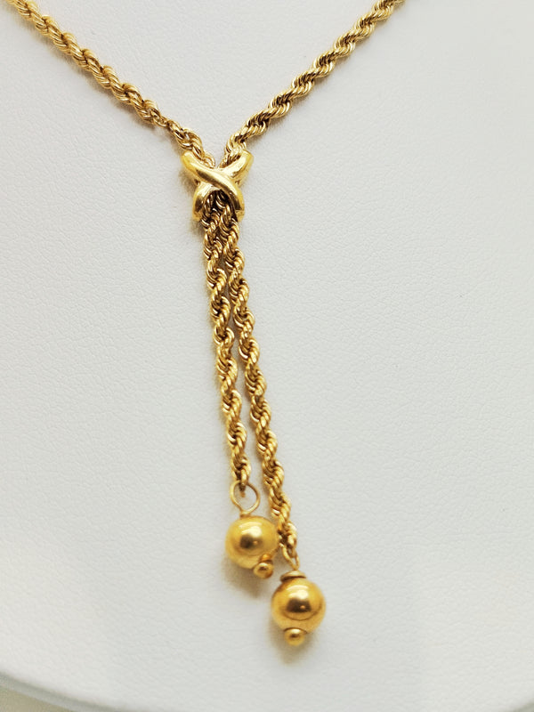 Collier Princesse en Or Jaune 18K 4.47 Grs