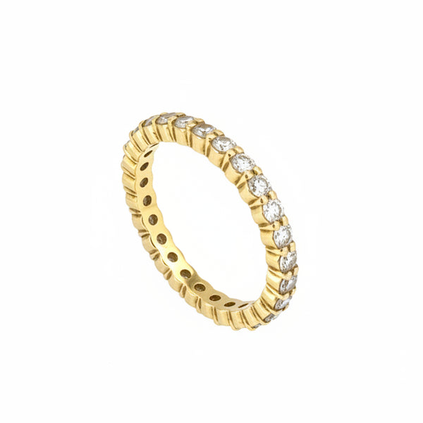 Bague Tour Complet en Or Jaune 18 K - Taille 42 - 2.40 G