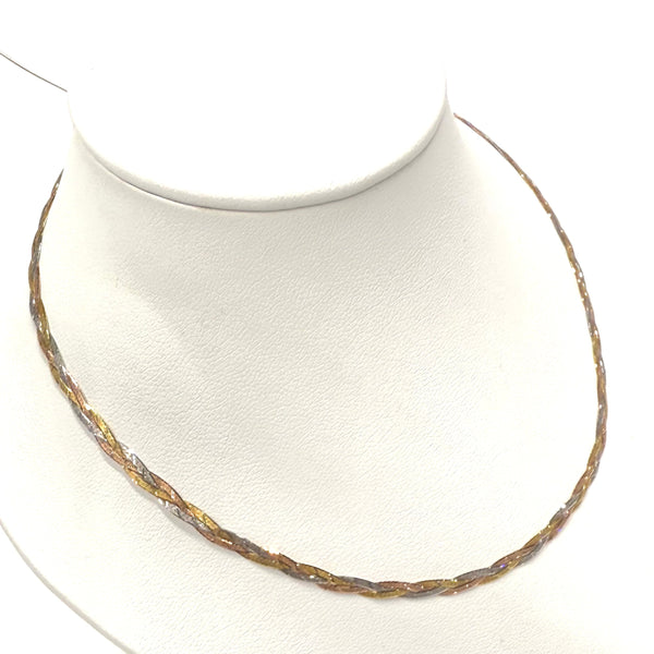 Collier Ras du Cou en or jaune 18K 4.50 Grs