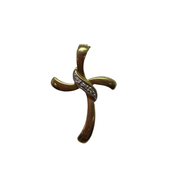 Pendentif Croix en Or Jaune 18K - 1.30g