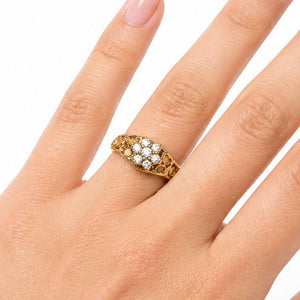 Solitaire en Or Jaune 18K - 3.40 G - T 58 avec Oxyde de zirconium