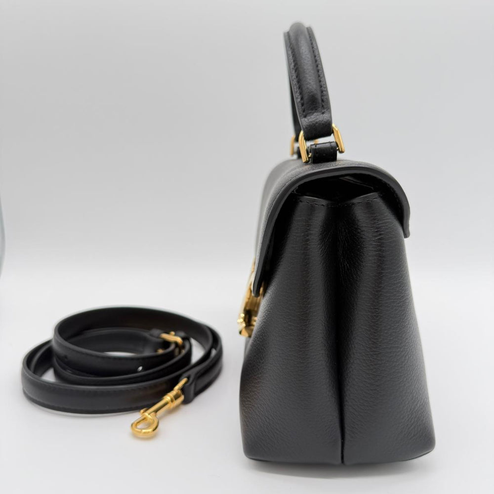 Sac à main Céline Nino Teen en cuir noir