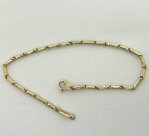 Bracelet maille fantaisie en or jaune 18 K
