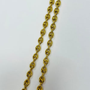 Chaîne en maille grain de café en Or jaune 18K - 18.15G