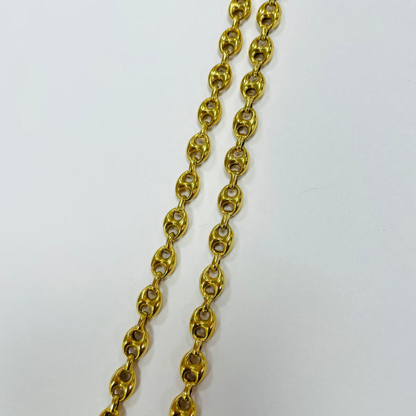 Chaîne en maille grain de café en Or jaune 18K - 18.15G