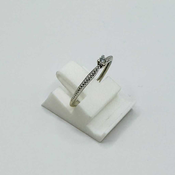 Bague Solitaire en Or Blanc 18K Taille-50