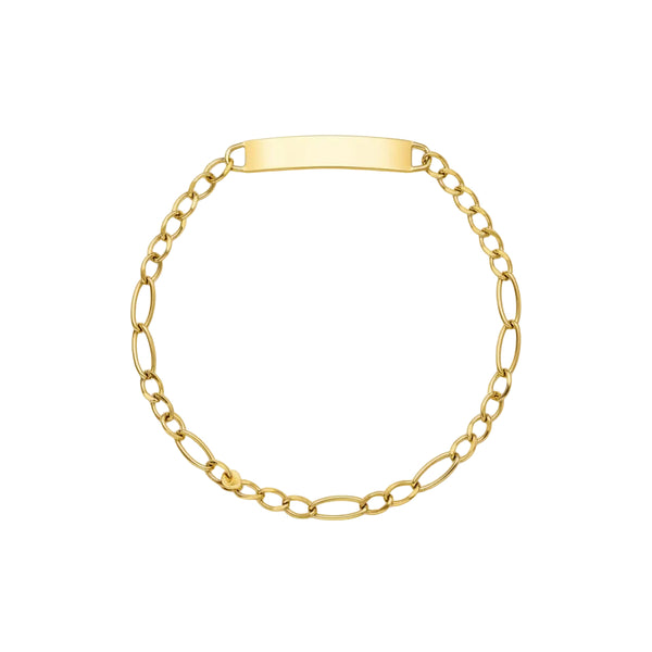 Bracelet Identité Or Jaune 18 K - 23.08 Grs