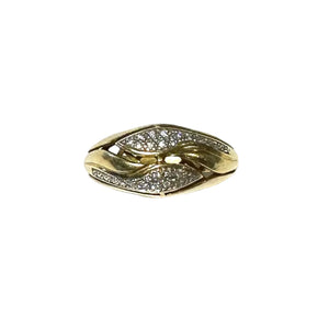 Bagues en Or Jaune Serties de Diamants 18 k