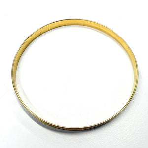 Bracelet Jonc Or Jaune et Blanc Martelé 18K - 11.26g
