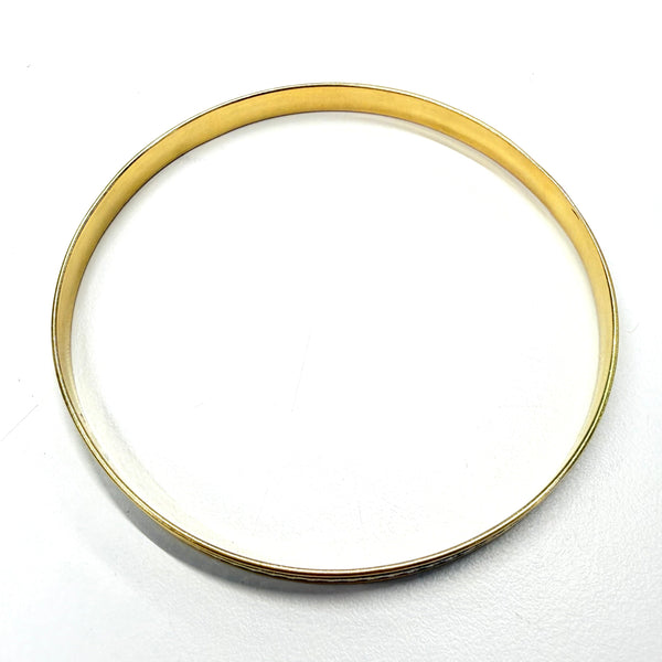 Bracelet Jonc Or Jaune et Blanc Martelé 18K - 11.26g