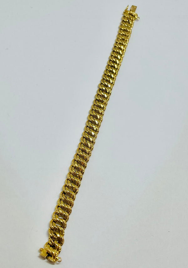 Bracelet en or jaune 18k - 13.30 G