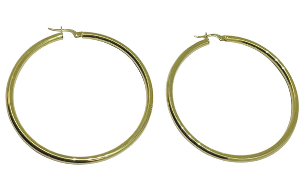 Boucles d'oreilles créoles en or 18K - 5.13 G