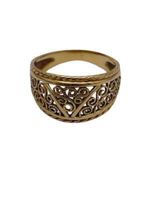 Bagues fantaisie en or jaune 18K Taille-50