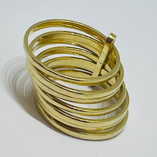 Bague semainier en Or Jaune 18K - Taille 58- 10.29g