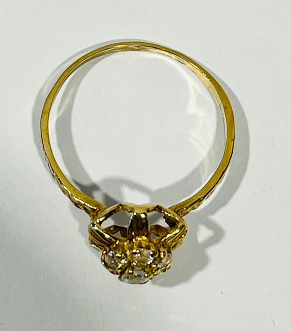 Bague en or jaune 18 K - Taille 56 - 2.68 G