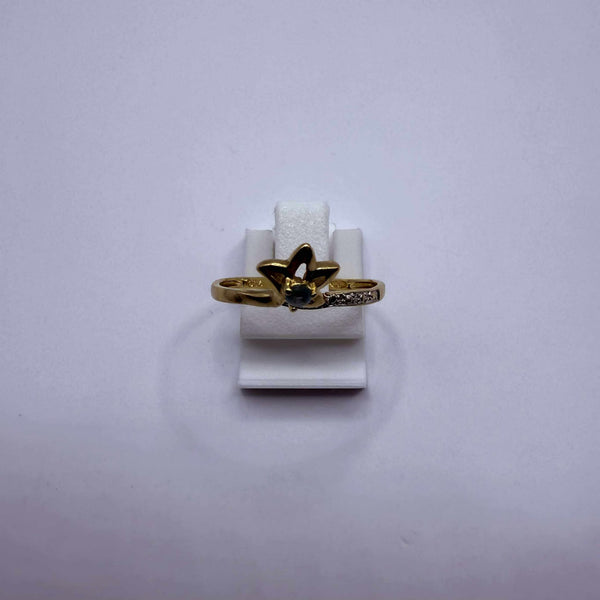 Bague étoile en or jaune 18K Taille-55
