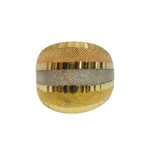 Bague Tank 3 Ors 18K Taille-54