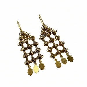 Boucles d'oreilles dormeuses en or jaune