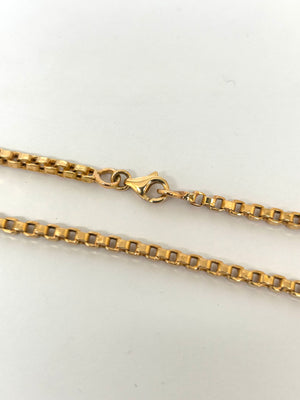 Collier chaîne maille vénitienne en or jaune