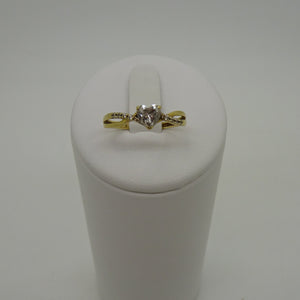 Bague Solitaire Or Jaune 18K Taille-54