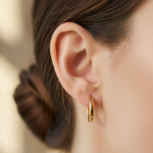 Créoles en or jaune 18 K - 1.87 G