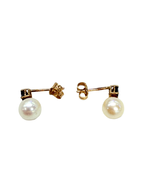 Boucles d'oreilles clou en or jaune 18K