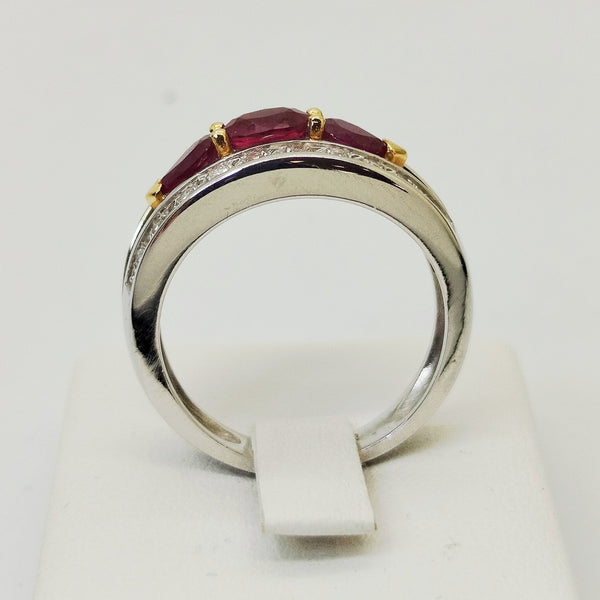 Bague en Or Blanc 18K - Taille 55 - 7.52 G