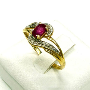 Bague en Or jaune 18K - Taille 54 - 1.60g