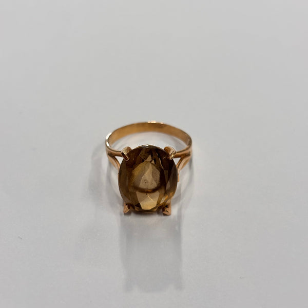 Solitaire en Or Jaune 18K Taille-54
