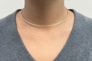 Collier Ras du Cou Or Jaune 18 Carats 12.93
