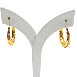 Boucles d'oreilles créoles or jaune 18k
