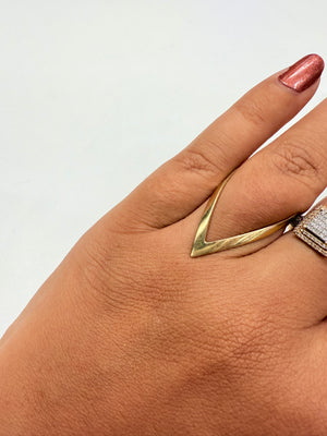 Bague africaine en Or jaune 18K T55