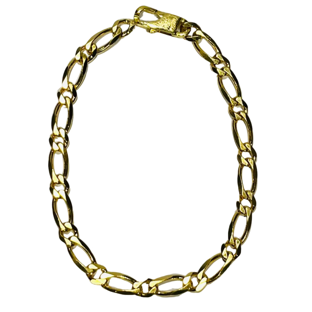 Bracelet en Or Figaro 18K - 20cm - 11.65gr