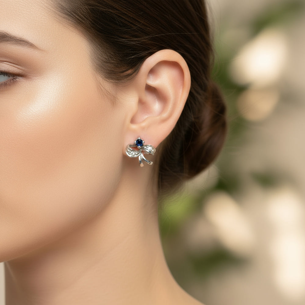 Boucles en Or Blanc 18 Carats