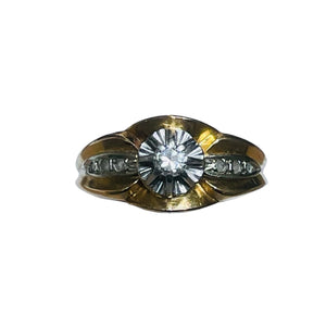 Bague Ancienne en Or Jaune 18 K - Taille 51 -  3.70 G